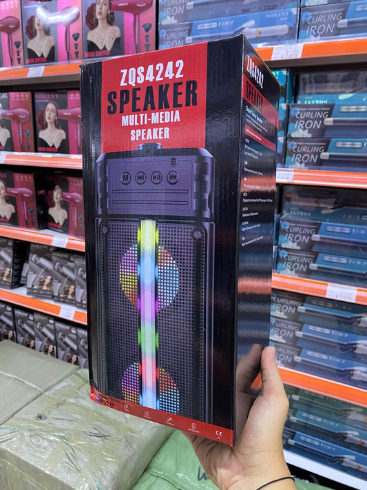 Parlante ZQS4242 Portátil con Luces LED | Mundo Ofertas CR